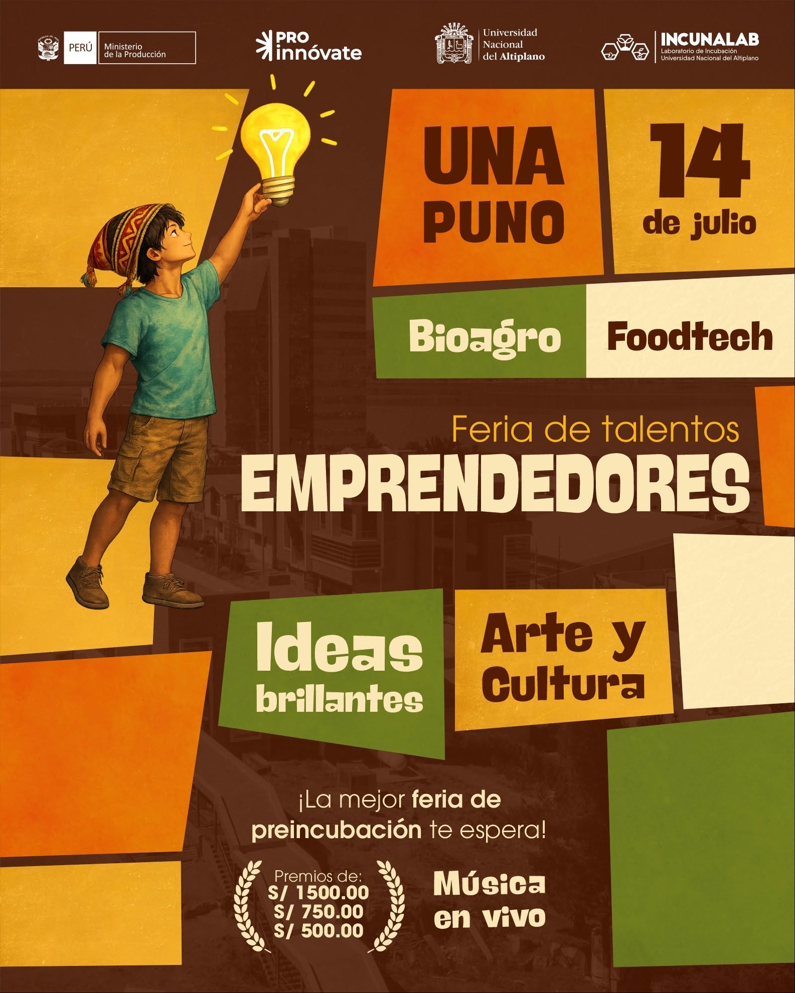 Afiche Feria de Preincubación de Agro y Bioalimentos