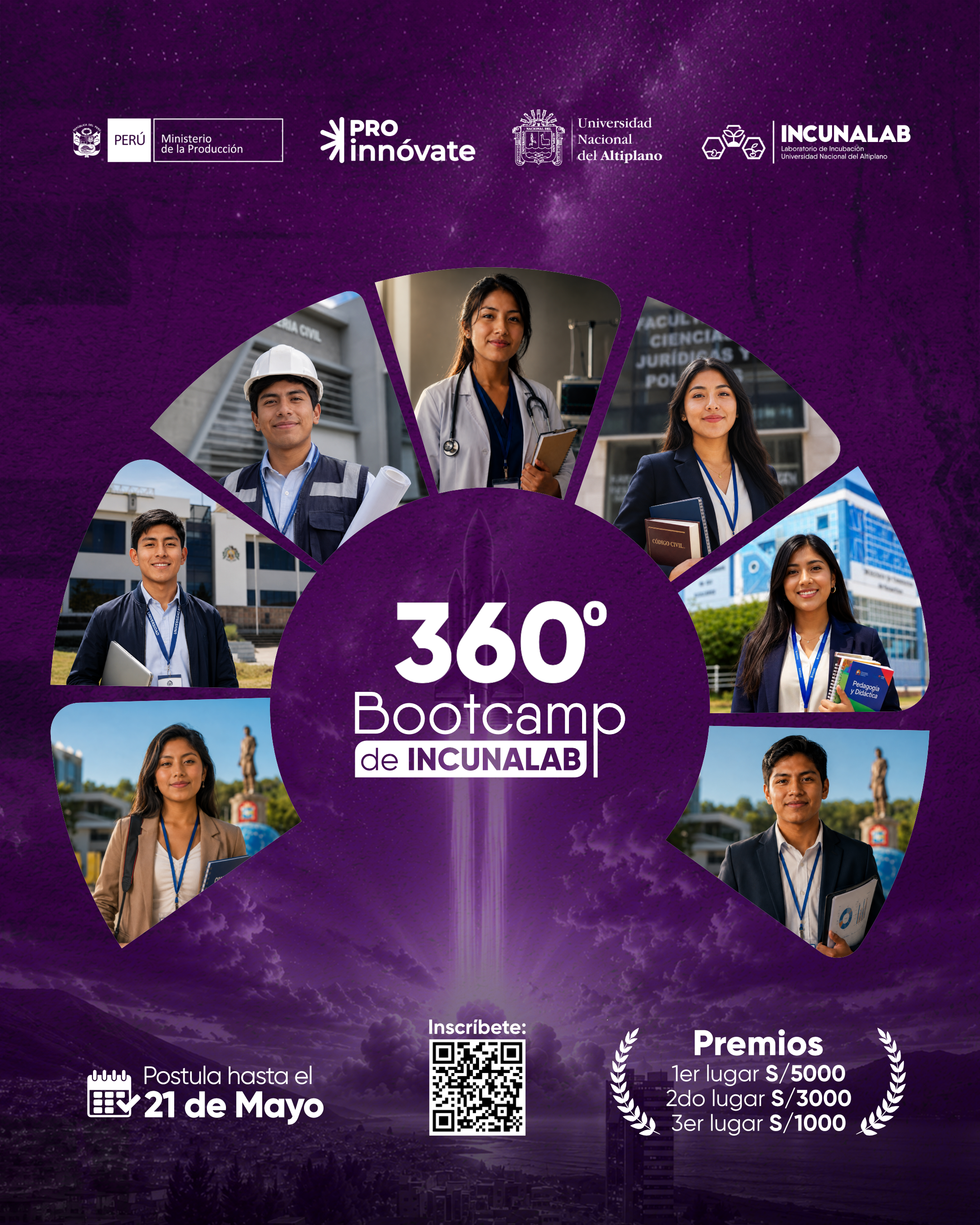 360° Bootcamp de INCUNALAB – Afiche oficial